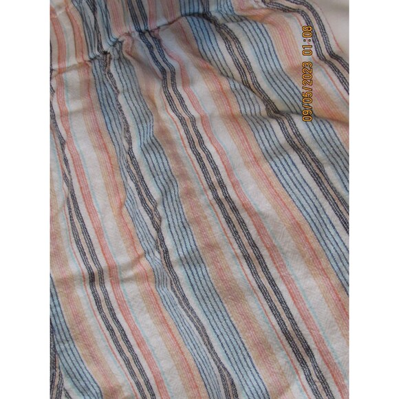 ZAC & RACHEL WOMEN'S CAPRI PANTS SIZE M LINEN BLEND PAPER BAG WAIST TIE - Picture 9 of 9